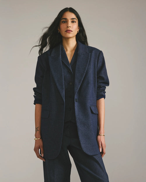 Denim Look Blazer